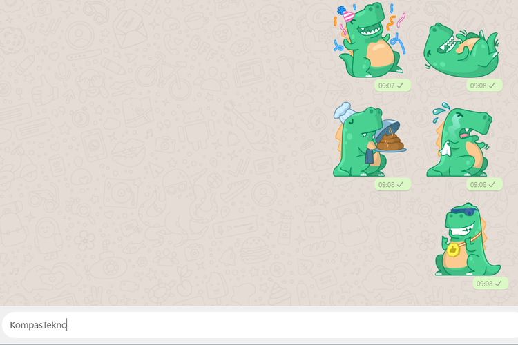  WhatsApp  Web  Bisa Kirim Dua Stiker  dalam Satu Baris 